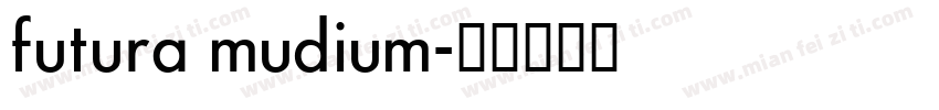 futura mudium字体转换